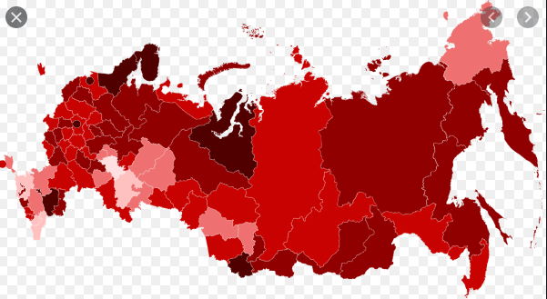 Date and location of the first known case in Russia.