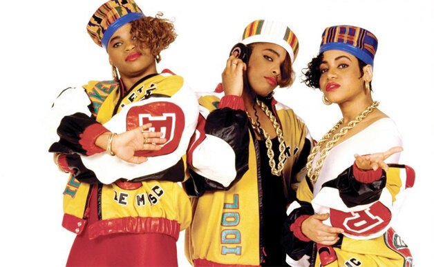 Salt-n-Pepa enters as one of the first female rap groups.