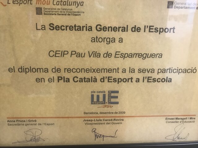 Reconeixement a l'esport