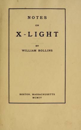 Primer documento sobre los riesgos de la radiación