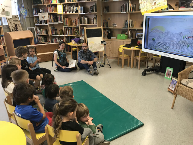 Inauguració de la nova biblioteca de l'escola