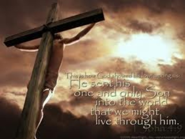 Jesus’ death, when he completes his work to save us: “It is finished!”