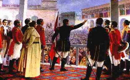 Proclama la independendecia de Perú