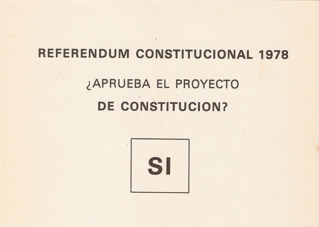 Aprobación por referéndum de la Constitución