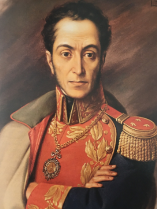 Entrada al poder de Simon Bolivar