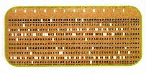 Tarjetas de cartón perforado