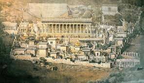 Ferias de productos y servicios en Delfos, Grecia 1000 A.C.