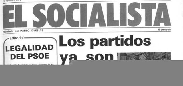 Legalización del PSOE.