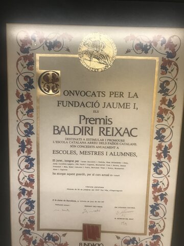 Premi Baldiri Reixac al treball "Criatures misterioses" de 6è