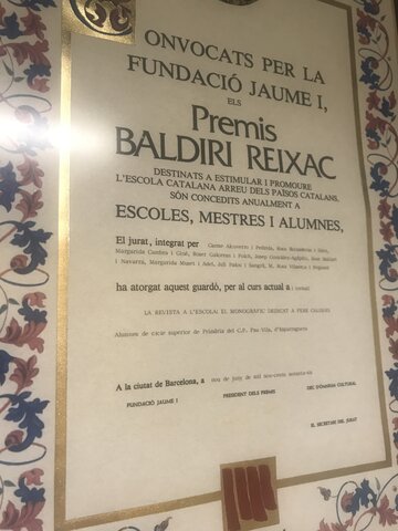 Premi Baldiri Reixac al treball monogràfic a Pere Calders