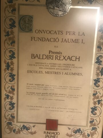 Premi Baldiri Reixac als alumnes de 7è i 8è per l'Auca del Mil·lenari