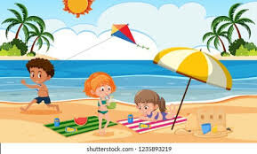 Ma première fois sur la plage