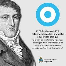 PROPONE LA CREACION DE LA ESCARAPELA