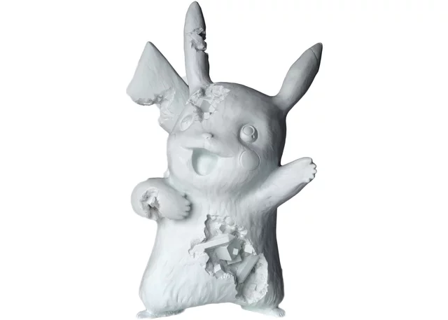 Blue crystalized pikachu-Daniel Arsham