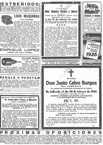 Nacimiento de mi abuela paterna