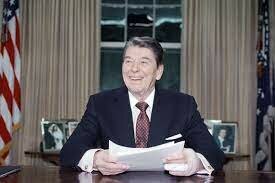 Reagan says farewell