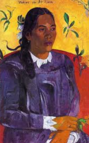 Vahine no te tiare (muchacha con una flor)