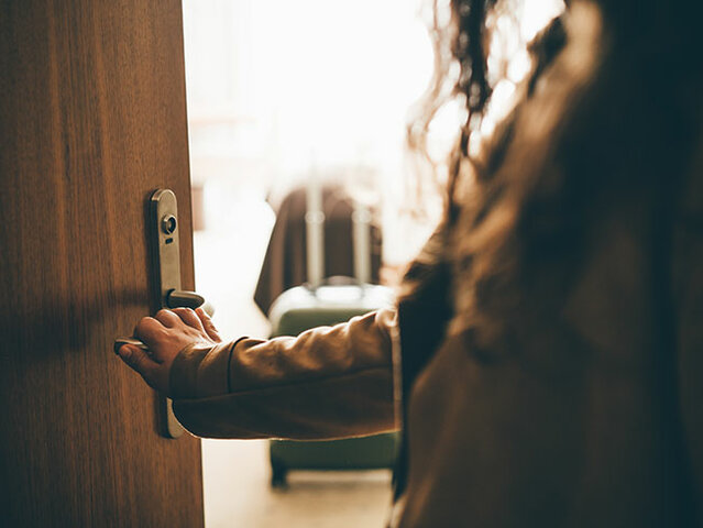 Je arrivé à la maison