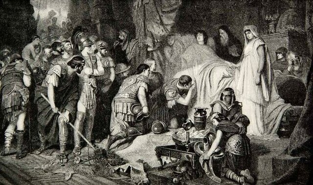 Alejando muere en Babilonia. Se inicia el periodo helenístico.