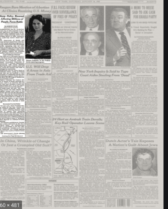 Reagan prohibits abortion assistance (1988)