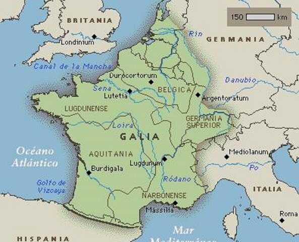 Julio César acaba conquistando la Galia