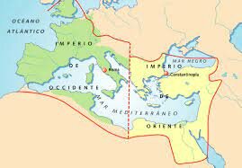 DIVISIÓN DEL IMPERIO EN ORIENTE Y OCCIDENTE