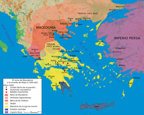 LOS MACEDONIOS DOMINAN GRECIA.