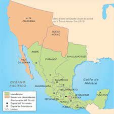 División de Nueva España en Intendencias