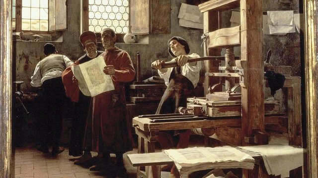 la invención de la imprenta según gutenberg