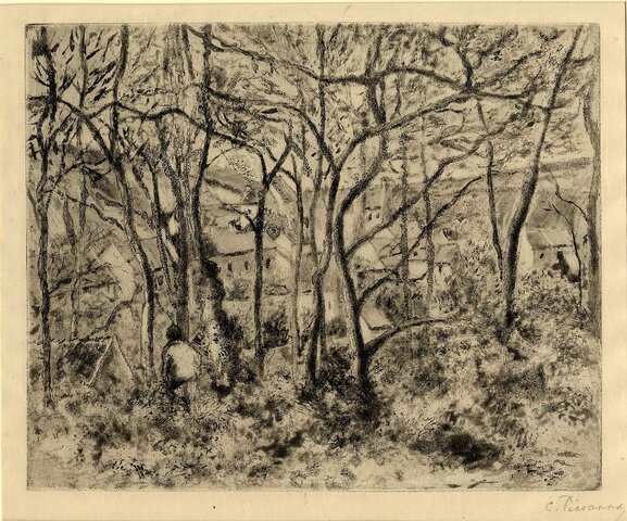 Paysage sous Bois, Camille Pissarro