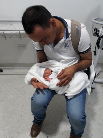 Nacimiento de negrita Hanna Valeria