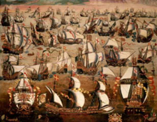 Phillip invades England with his armada