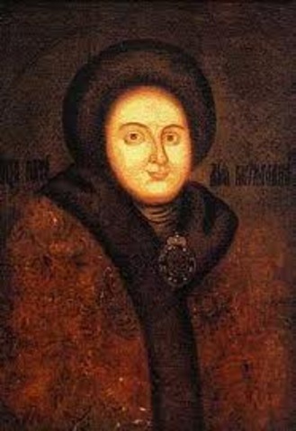 Peter marries Evdokia Lopukhina