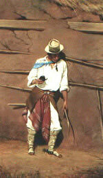 Chiripá rojo (Óleo)