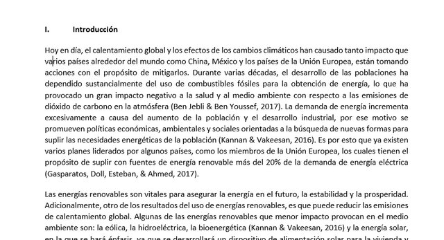 Desarrollo del escrito del proyecto