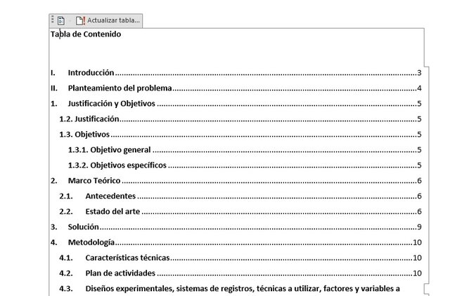 Entrega de avances del escrito