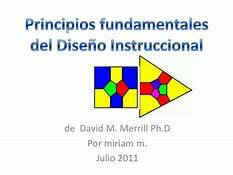 Modelo de diseño instruccional Merill