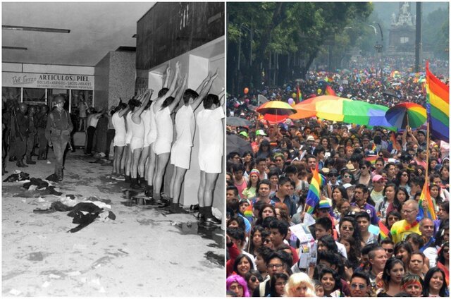 la primera Marcha LGBT en la Ciudad de México.
