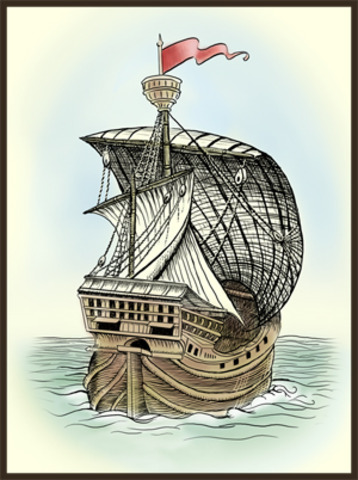 columbus started his trip acrost the Atlantic