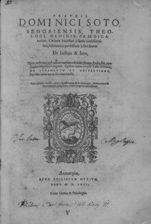 Debate entre Luis Vives y Fray Domingo de Soto