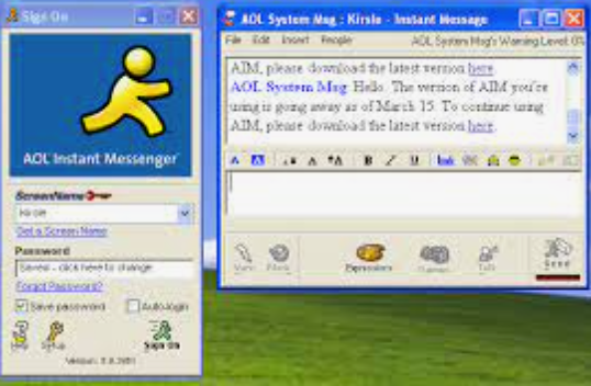 First Use of the Computer/ Instant Messenger