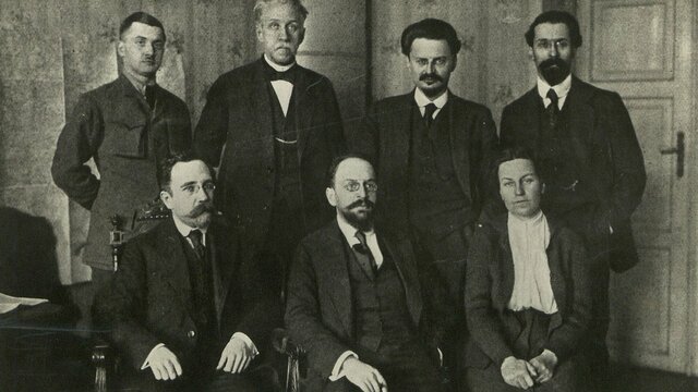 Firma del Tratado de Brest-Litovsk.