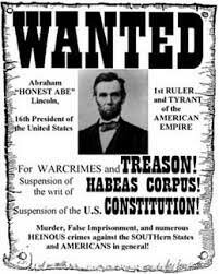 Lincoln suspends habeas corpus
