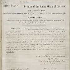 Congress passes the 13th Amendment