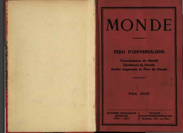 Monde: Essai d’universalisme