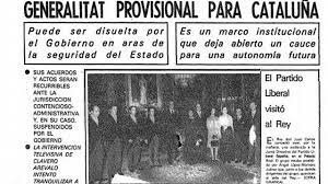 Restablecimiento de la Generalitat.(29/09/1977)