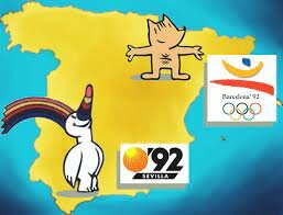 España es el país anfitrión de las Olimpiadas y de la Exposición Universal.