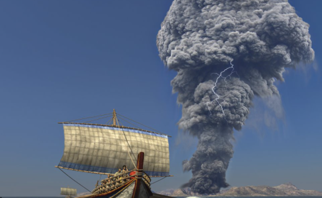 Explosión de la isla Thera