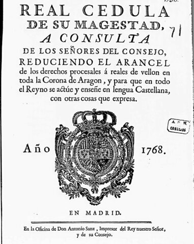 Reales Cédulas y Reales Órdenes.