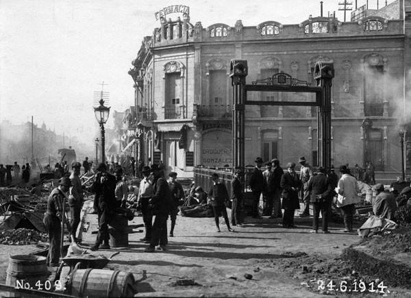 La inauguración de la estación de Primera Junta linea A.